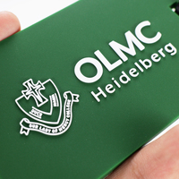 Etiqueta de Equipaje de Goma Suave con Logotipo 3D Personalizado en Color, Etiqueta de Identificación con Nombre para Maleta de Viaje, PVC, para Viajes