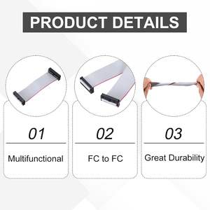 Câble plat Meccanixity à 24 broches, pas de 2,54 mm, longueur de 50 cm, connecteur FC vers FC, fil de raccordement pour utilisation informatique - Product Image 4