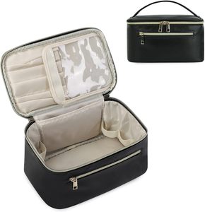 Premium PU Travel Toiletry <b>Bag</b> Large Cosmetic Organizer <b>with</b> Brush <b>Compartment</b> Custom <b>Makeup</b> <b>Bag</b> - Product Image 6