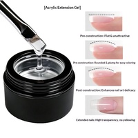 Gel UV 3-en-1 pour la construction des ongles et adhésif sculptant - Gel de construction couleur nude transparent