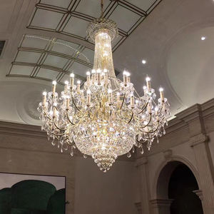 Lampadario Classico in Cristallo K9, Lampada a Sospensione di Lusso per Illuminazione di Hotel, Sale Banchetti, Palazzi e Ristoranti - Product Image 6