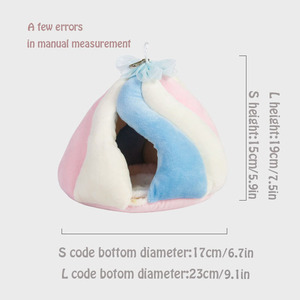 Zachte <span class=keywords><strong>Hamster</strong></span> Cavia Marshmallow Vormige Katoen Warm Nest Kooi Opknoping Bed Kleine Huisdier Huis - Product Image 2