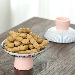 Assiette à fruits en porcelaine bleue et blanche, ronde, en céramique, pour servir des collations, pour la maison, les fêtes, style rétro luxueux - Product Image 2