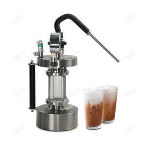 Kleine tragbare Outdoor-Milchschaum-Schaum maschine 0,7 l Quarzglas-Wassertank Dampf koch maschine Espresso-Kaffee-Dampf maschine