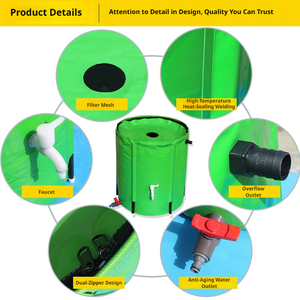 Tanque Plegable para Recolección de Agua de Lluvia, Reforzado, Resistente al Desgaste, Antienvejecimiento, Multifuncional, Capacidad Personalizable de 100L-2000L - Product Image 6