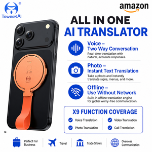 <span class=keywords><strong>Traduttore</strong></span> Intelligente <span class=keywords><strong>Portatile</strong></span> X9 <span class=keywords><strong>Mini</strong></span> con Display TFT, Ricarica Magnetica, 146 Lingue, Traduzione Vocale e Fotografica, Offline/Online, Registrazione Testo - Product Image 1