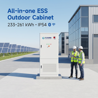 Système de stockage d'énergie solaire industriel et commercial 233KWh 241KWh 261KWh, onduleur solaire 125kW tout-en-un, armoire extérieure