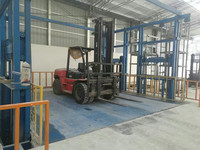 Plateforme élévatrice de levage de marchandises murale verticale industrielle personnalisée, ascenseur électrique hydraulique de marque Yunjin