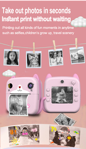 Mini caméra d'impression instantanée OEM <span class=keywords><strong>avec</strong></span> application <span class=keywords><strong>photo</strong></span>, impression d'étiquettes, jeux amusants, écran HD 2,4 pouces, <span class=keywords><strong>imprimante</strong></span> A21 <span class=keywords><strong>avec</strong></span> caméra - Product Image 5
