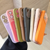 Nouvelle coque de téléphone multi-couleurs pour iPhone 17 Pro Max avec grande fenêtre, fine, magnétique, à aspiration liquide