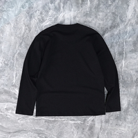 Vêtements en gros, streetwear, t-shirt en coton pour homme, de haute qualité, surdimensionné, manches longues, logo personnalisé, nouveau style, uni