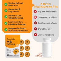 Acentiallabs Patchs Transdermiques MB Calme et Concentré pour le Bien-être, à l'Extrait de Zeste d'Orange et de Pamplemousse