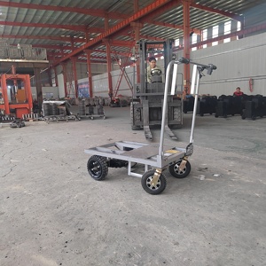 휴대용 전동 수레: 범용 4륜 플랫폼 트럭으로 편리한 운반 - Product Image 4