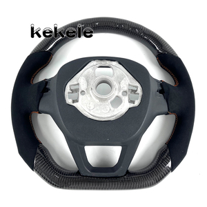 Volant de direction en fibre de carbone noir personnalisé de haute qualité pour Seat <span class=keywords><strong>Cupra</strong></span>, compatible avec Tavascan Terramar Formentor <span class=keywords><strong>Leon</strong></span> Ibiza - Product Image 6