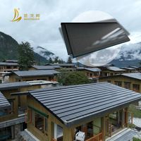 Tuiles solaires BIPV en verre double couche en silicium monocristallin SANGOBUILD TITAN avec une efficacité de 20 % et une garantie de 30 ans