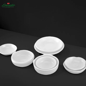 Bols à sauce en céramique blanche unie, logo personnalisé, plats et assiettes pour sauce soja et vinaigre, pour hôtels et restaurants, vente en ligne - Product Image 3