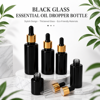 Flacon compte-gouttes en verre pour huiles essentielles avec boîte, logo personnalisé pour sérum et cosmétiques, fournisseur pour commandes en gros, service OEM