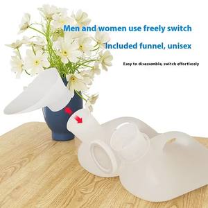 ขวดปัสสาวะแบบพกพาพลาสติกสำหรับผู้ชายอุปกรณ์บำบัดฟื้นฟูสมรรถภาพทางการแพทย์ Msmt 32ออนซ์เรืองแสงในที่มืด - Product Image 6