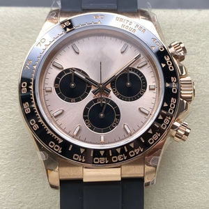 Reloj Mecánico de Lujo de la Mejor Calidad, 40 mm, Fábrica QF, 126519, Acero 904L, Movimiento 4131, Peso 155 g, Oro Rosa, Cronógrafo Panda - Product Image 1