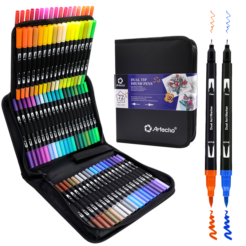 Artecho 72 Colors Dual Tip Brush