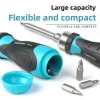 Set Alat Obeng Ratchet Magnetik Multifungsi Universal Steel Shield - Kombinasi Kepala Datar, Phillips, Torx untuk Penggunaan Rumah Tangga