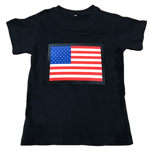 Camisa Personalizada com Painel EL Luminoso: Sua Criação Ativada por Som/Automática, Luzes que Brilham e Equalizador de Luzes para Festas/Halloween/Natal – 100% Personalizável - Product Image 2