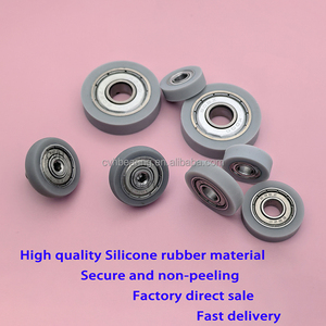 Roulements SUMBB SUMBH 10mm 20mm 30mm Roues revêtues de caoutchouc de silicone résistantes aux hautes températures Roulements à rouleaux roulants - Product Image 4