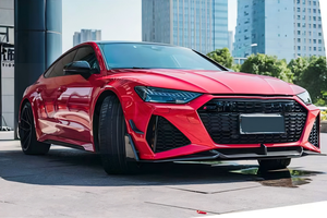 Lèvre de pare-chocs avant en fibre de carbone sèche 2020-2021 pour <span class=keywords><strong>Audi</strong></span> RS7 Sport Hatchback Pare-chocs de voiture à quatre portes - Product Image 6