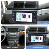 Reproductor Multimedia para Auto DUDUAUTO de 7 Pulgadas con CarPlay Inalámbrico y Android Auto para BMW E46 M3 318 320 325 330 335, Radio FM, DSP, 4G