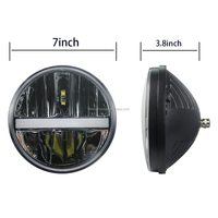 Projecteur LED de 7 pouces pour Jeep Wrangler TJ 2 portes 1997~2006 Accessoires avec DRL + Clignotant 12V