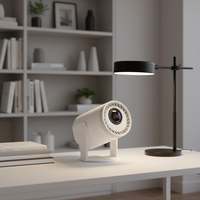 Projecteur portable JUNUO TURN1 H727 double Wi-Fi, mise au point manuelle, courte focale, Android 14, 720P, prise en charge 4K, pour usage professionnel/éducatif