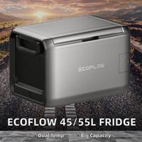 Réfrigérateur de voiture classique Ecoflow 45/55L double zone température contrôlée accessoires de studio photo réfrigérateur portable