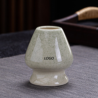 Bol à matcha en porcelaine fait main, Chawan, cérémonie du thé, bol à matcha en céramique avec bec verseur et support pour ensemble à thé matcha