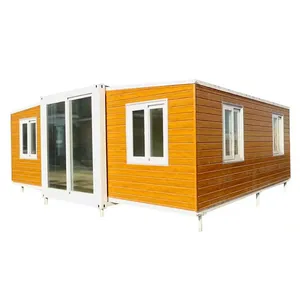 Conteneur extensible 20 pieds 40 pieds Maison Australie Maisons préfabriquées Villa portable Cabine de 3 chambres à coucher Petite maison pliante extensible