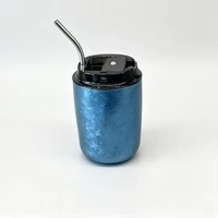 Mug à café isotherme Junvoy de luxe élégant en titane pur - Haute qualité, portable, mini-format, anti-fuite, maintien au chaud de 6 à 12 heures