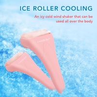 Système de rouleau dermique en silicone personnalisé pour le refroidissement de la peau, rouleau de massage froid pour la maison, réparation des coups de soleil, massage corporel et facial sans soleil