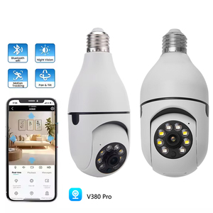 Eseecloud กล้องวงจรปิดไร้สาย Wi-Fi 1080P IP, กล้องมองกลางคืนหลอดไฟรักษาความปลอดภัยในร่ม360 PTZ สำหรับบ้านสัตว์เลี้ยงทารกรับประกัน1ปี - Product Image 1