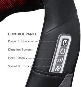 Shiatsu masajeador de cuello amasado con cinturón de masaje de hombro trasero DISEÑO DE chal cómodo - Product Image 3