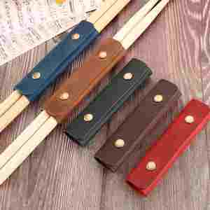 Estuche de Piel Genuina para Baquetas, Regalo Personalizado para Baterista, Accesorios para Batería - Product Image 1