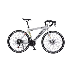 Eurobike Bicicletas de carretera de aleación para Hombre | Bicicleta de carreras todoterreno con 21 velocidades | Cuadro antichoque de 700c y ciclo de horquilla de suspensión bloqueable - Product Image 2