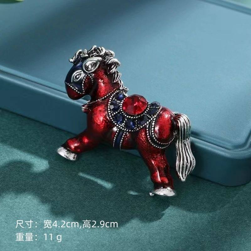 Xd9253-1 poney rouge