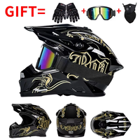 Nuevo Casco de Motocross Integral con Certificación DOT, ABS, para Hombre y Mujer, para Motociclismo al Aire Libre, Montaña, Rally, Go-Kart, Transpirable