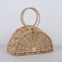 Bolsos de mimbre para mujer, bolsa de mimbre, abaca de mimbre, para verano, venta al por mayor