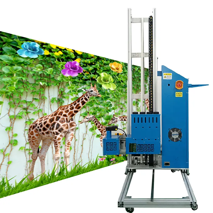 Travail vertical automatique lightbaiketech mural 3d imprimante murale effet 3d imprimante murale verticale