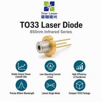 Diode laser infrarouge proche 10mW 850nm, boîtier TO33, haute fiabilité, LD pour applications industrielles de vision nocturne