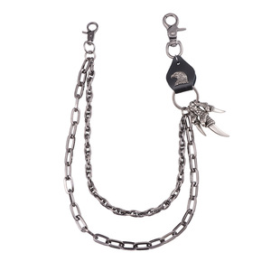 Unisex Punk <b>Waist</b> <b>Chain</b> Zinc Alloy Eagle Pendant Double Ring Casual Streetwear Fashion Accessory - Product Image 5