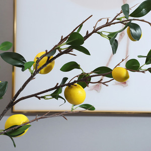 Nhựa chanh cam táo chi nhánh nhân tạo trái cây twig Tabletop trang trí đạo cụ mô phỏng trang trí nhà - Product Image 6