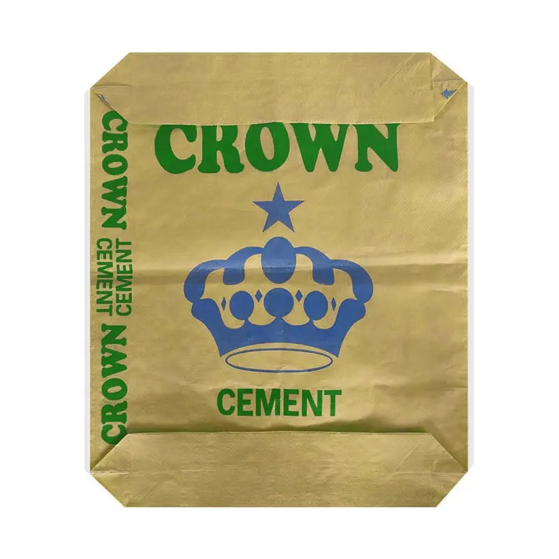 empty custom design factory price Polypropylene Valve Bag of Cement 50kg 50 kg pp woven bags