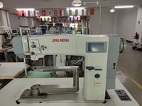 Machine à coudre à aiguille simple JN-568 360 °   Machine à coudre à moteur pas à pas à alimentation par rouleau rotatif pour la fabrication de chaussures