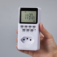 Enchufe Digital Programable de 220V con NFC de 10A, con Temporizador de Luz en el Enchufe